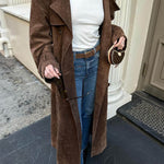 Suzanne | Timeless Suede Trench Coat