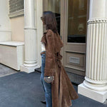 Suzanne | Timeless Suede Trench Coat