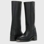 PIPPA | WOMEN'S LEATHER KNEE-HIGH BOOTS WITH HEELS