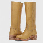 PIPPA | WOMEN'S LEATHER KNEE-HIGH BOOTS WITH HEELS