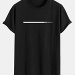 Dream Slogan Print Cotton Arc Hem T-Shirt