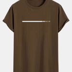 Dream Slogan Print Cotton Arc Hem T-Shirt