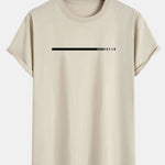 Dream Slogan Print Cotton Arc Hem T-Shirt