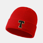 1pc Letter A-Z Warm Knit Beanie Hat