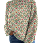 Valerie | Floral print turtleneck sweater