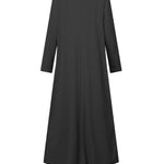 V Neck Slit Hem Sweatshirt Dress