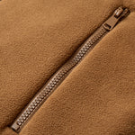 Teddy Lined Polar Fleece Zip-Up Stand Collar Jacket