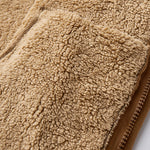 Teddy Lined Polar Fleece Zip-Up Stand Collar Jacket