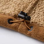 Teddy Lined Polar Fleece Zip-Up Stand Collar Jacket