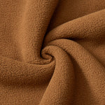 Teddy Lined Polar Fleece Zip-Up Stand Collar Jacket
