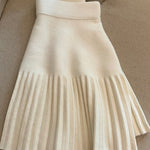 Elastic Waist Pleated Miniskirt