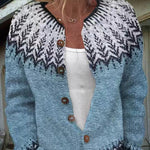 Clara | Retro Icelandic Knit Cardigan