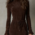 Lunori™ | Isla Suede Midi Dress