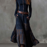 Lunori™ | Michelle Suede Maxi Dress