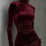 Lunori™ | Chiara Velvet Mini Dress