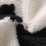 Teddy Fleece Checkerboard Stand Collar Jacket