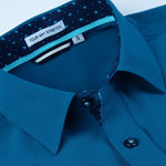 Long Sleeve Contrast Dress Shirt