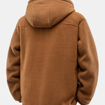 Teddy Lined Polar Fleece Hooded Jacket