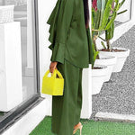 Wide Leg Solid Color Split-Joint Pants Trousers