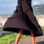 Layered Ruffle Loose Dress