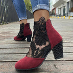JOLIE��� - Chic Lace Heeled Boots