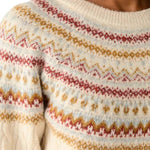 Women's Fairisle Cable Mix Crew Sweater