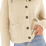 Retro long-sleeved round neck knitted new cardigan