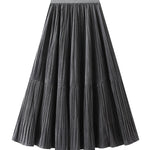 Vintage velvet pleated skirt