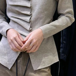 Long Sleeves Pleated Solid Color High Neck Pullovers