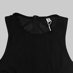 Sleeveless Hollow Pleated Split-Joint Round-neck Maxi Dresses