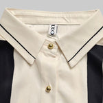 Long Sleeves Loose Plaid Striped Lapel Blouses&Shirts Tops