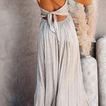 Sexy Renesmae Pocketed Halter Maxi Dress