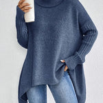 Blythe | Oversized Knit Turtleneck Sweater