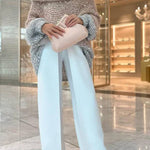 Make It Shine Knit Sequin Off Shoulder Loose Sweater