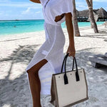 Sailing The Sea Knitted Cover Up Dress