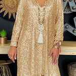Forget Me Not Sequin Loose Mini Dress