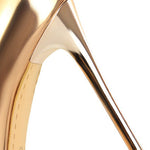 Pointed-Toe Shallow Cut Solid Color Pumps Scarpin Salto