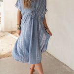 TIE DYE KIMONO DRESS