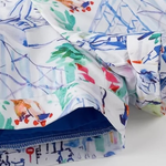 Graffiti Print Cotton Shorts Set