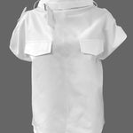 Loose Sleeveless Buckle Solid Color Stand Collar Blouses&Shirts Tops