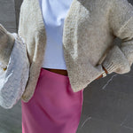 Solid Color Casual Long Sleeve Knitted Cardigan