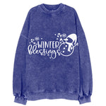 Winter Wonderland Winter Blessings Vintage Sweatshirt