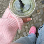Pink Sweet Round Neck Pullover