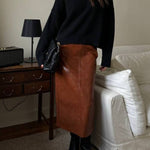 Loose-fitting casual long-sleeved top
