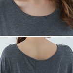 Vintage Loose Round-Neck Batwing Sleeves Shirts