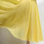 Casual A-Line Elastic Waist Solid Color Skirts