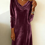 Velorina | Loose Fitting Velvet Dress