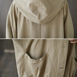 Original Solid Hooded Trench Coats