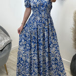 Flower Print Magic Long Maxi Sun Dress