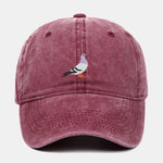 Dove Embroidered Washed Baseball Cap